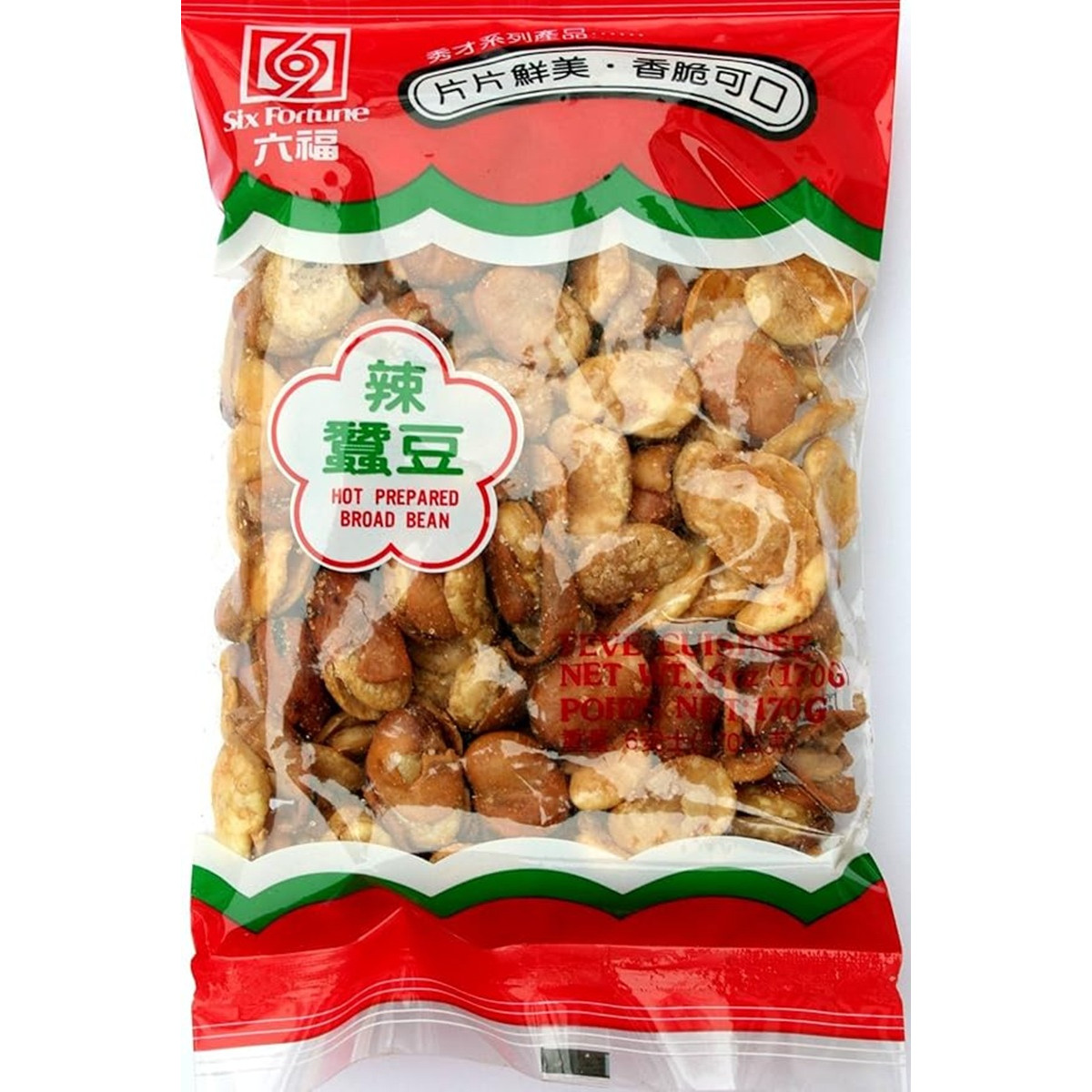 Six Fortune Würzige, knusprige Saubohnen 170gr