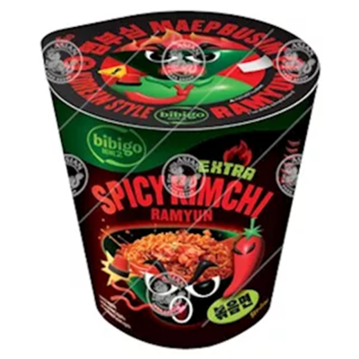Bibigo cup Instantnudeln extra scharf Ramyun 98gr