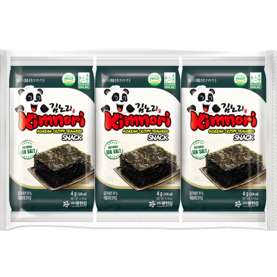 Kimnori seaweed snack 3x4gr