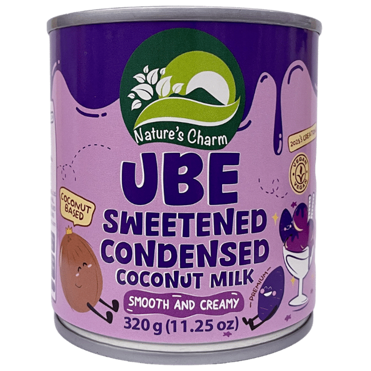 Nature Charm süße Kokosmilch mit Ube 320gr