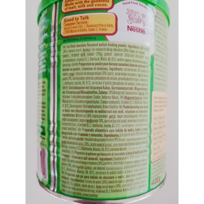 Milo boisson au chocolat 400gr