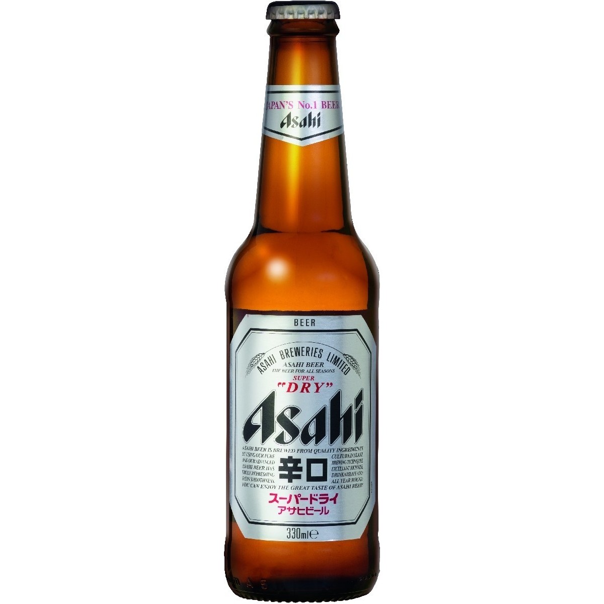 Asahi beer 5% alc 330ml