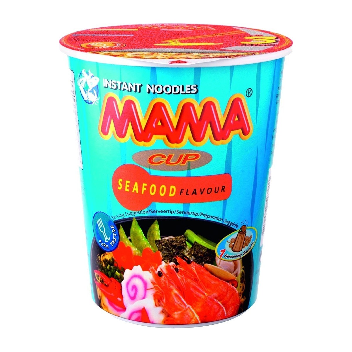 Mama cup instant noodles with seafood 70gr