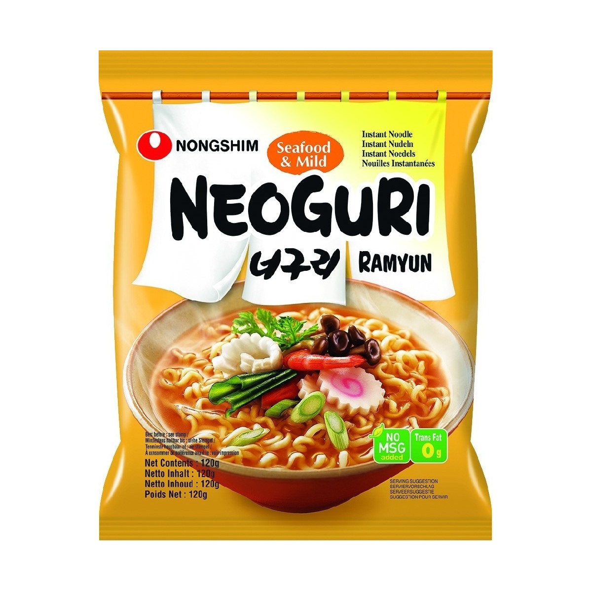 Nongshim milde neoguri instant noedels 120gr