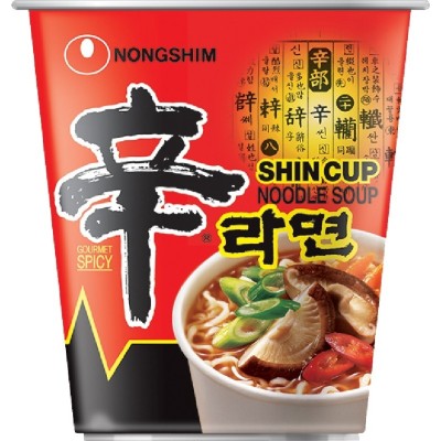 Nongshim shin cup soupe de nouilles instantanées 75gr