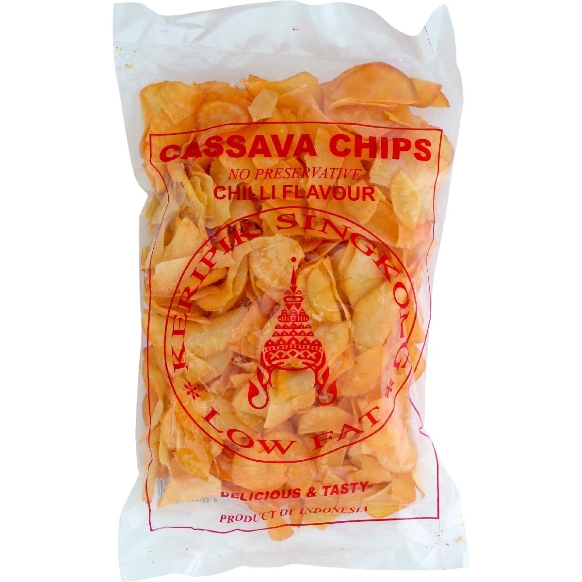 Keripik kasava chips with chili 250gr