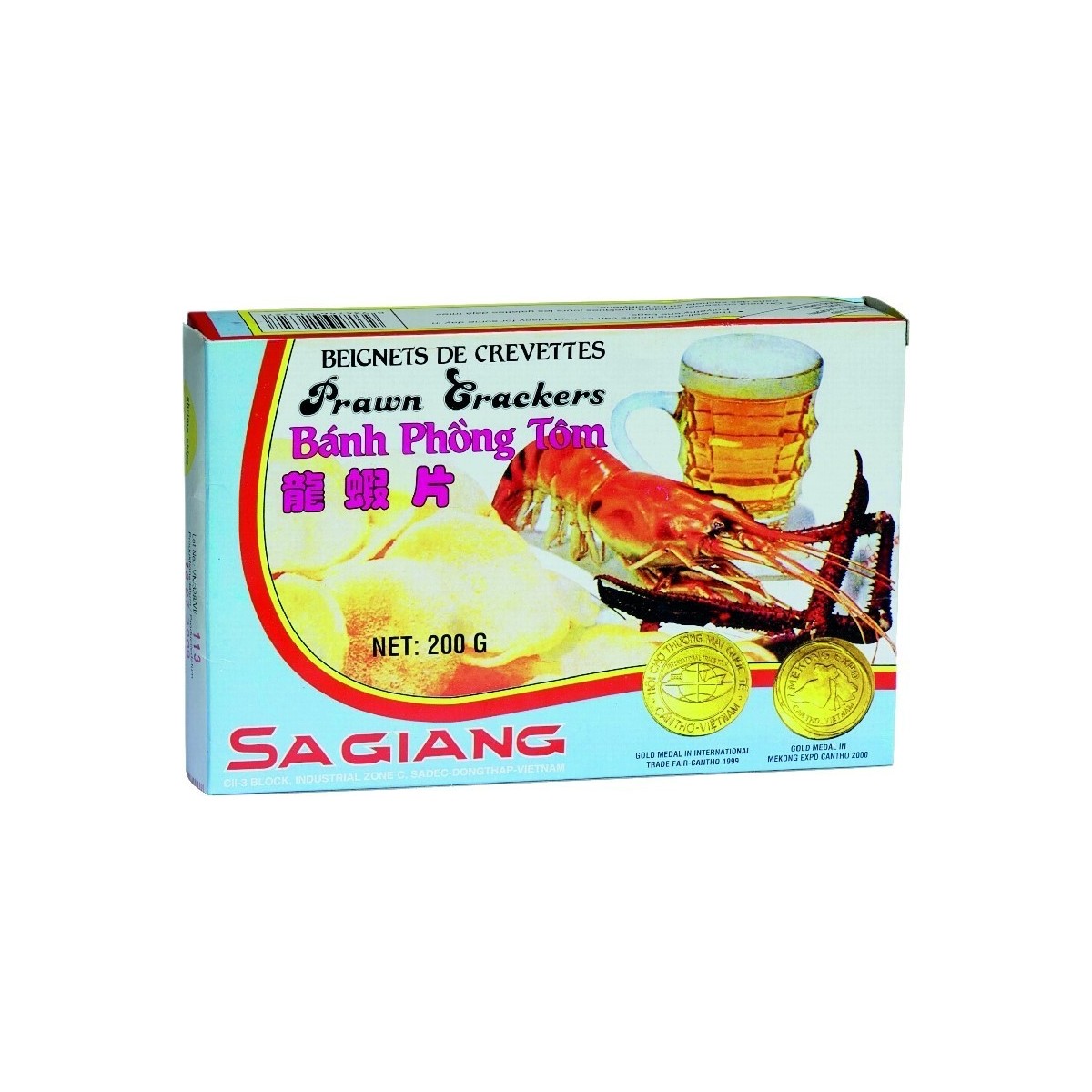 Sa giang unbaked prawn crackers 200gr