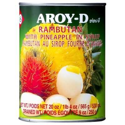 Aroy-D ramboutan et ananas 565gr