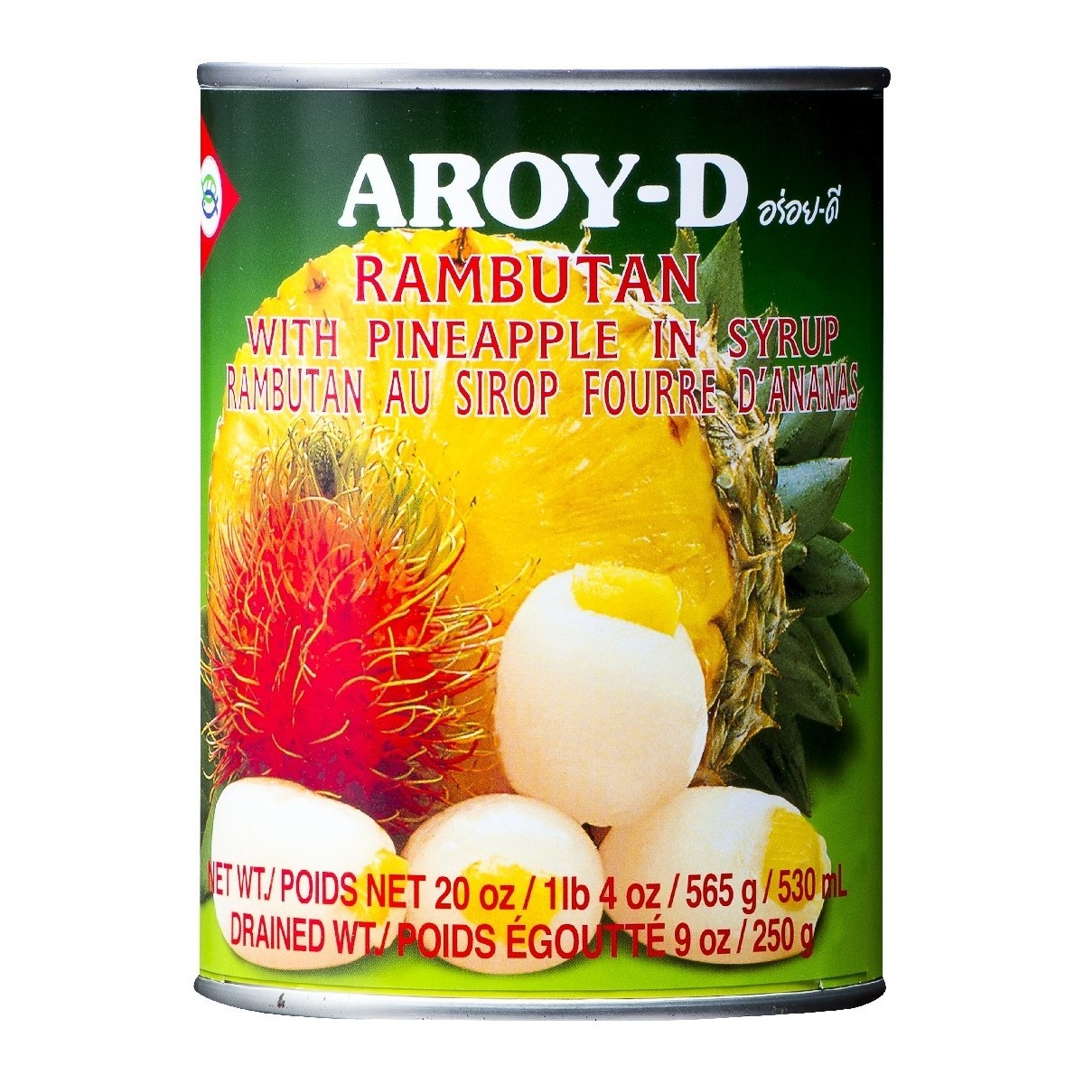 Aroy-D Rambutan und Ananas 565gr