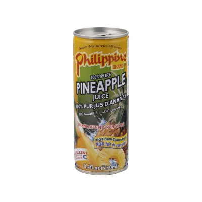 Philippine Brand 100% reiner ungesüßter Ananassaft 250ml