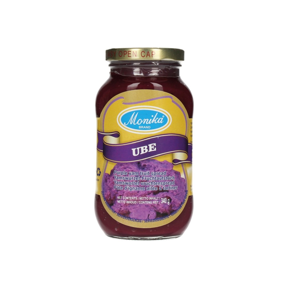 Monika ube yam root fruit spread 340gr