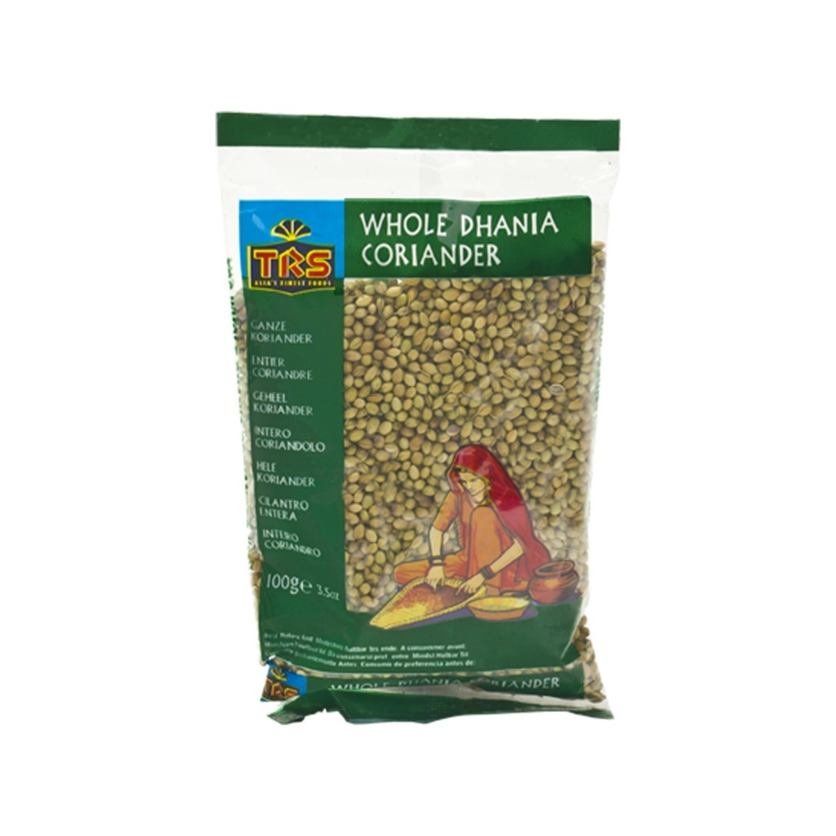 TRS whole dhania coriander seeds 100gr