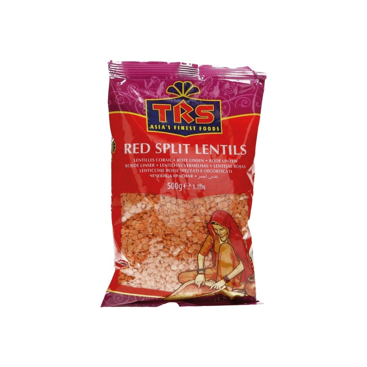 TRS rote halbe Linsen 500gr