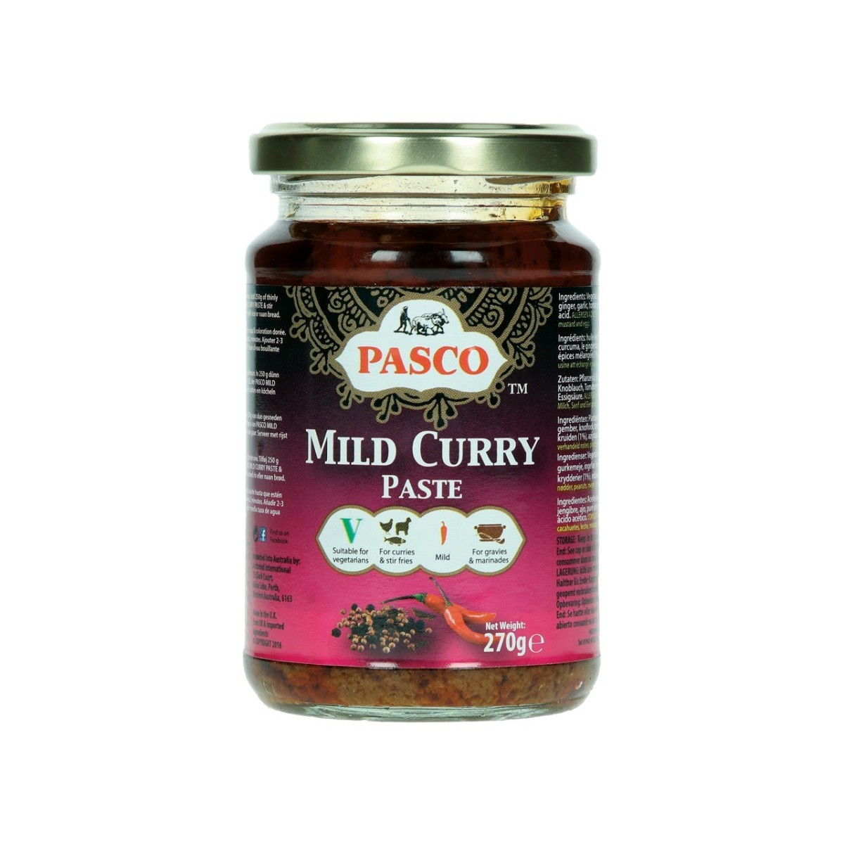 Pasco mild curry paste 270gr
