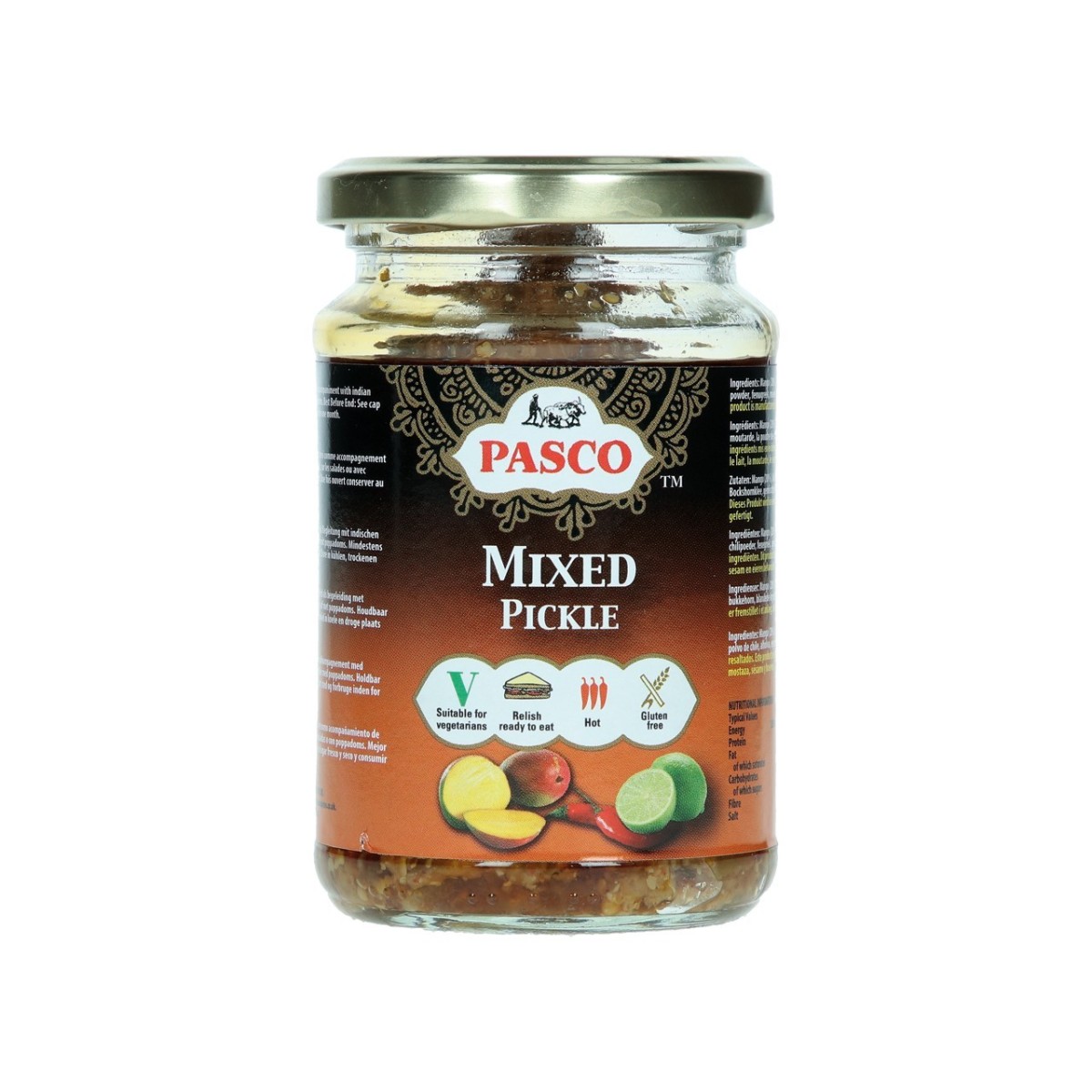 Pasco cornichons mélangés 260gr
