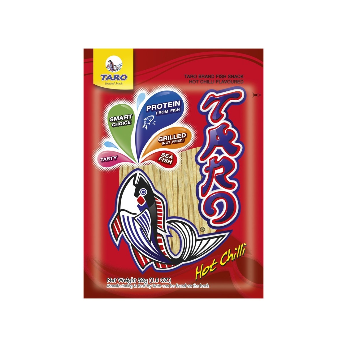 Taro spicy chili fish snack 52gr