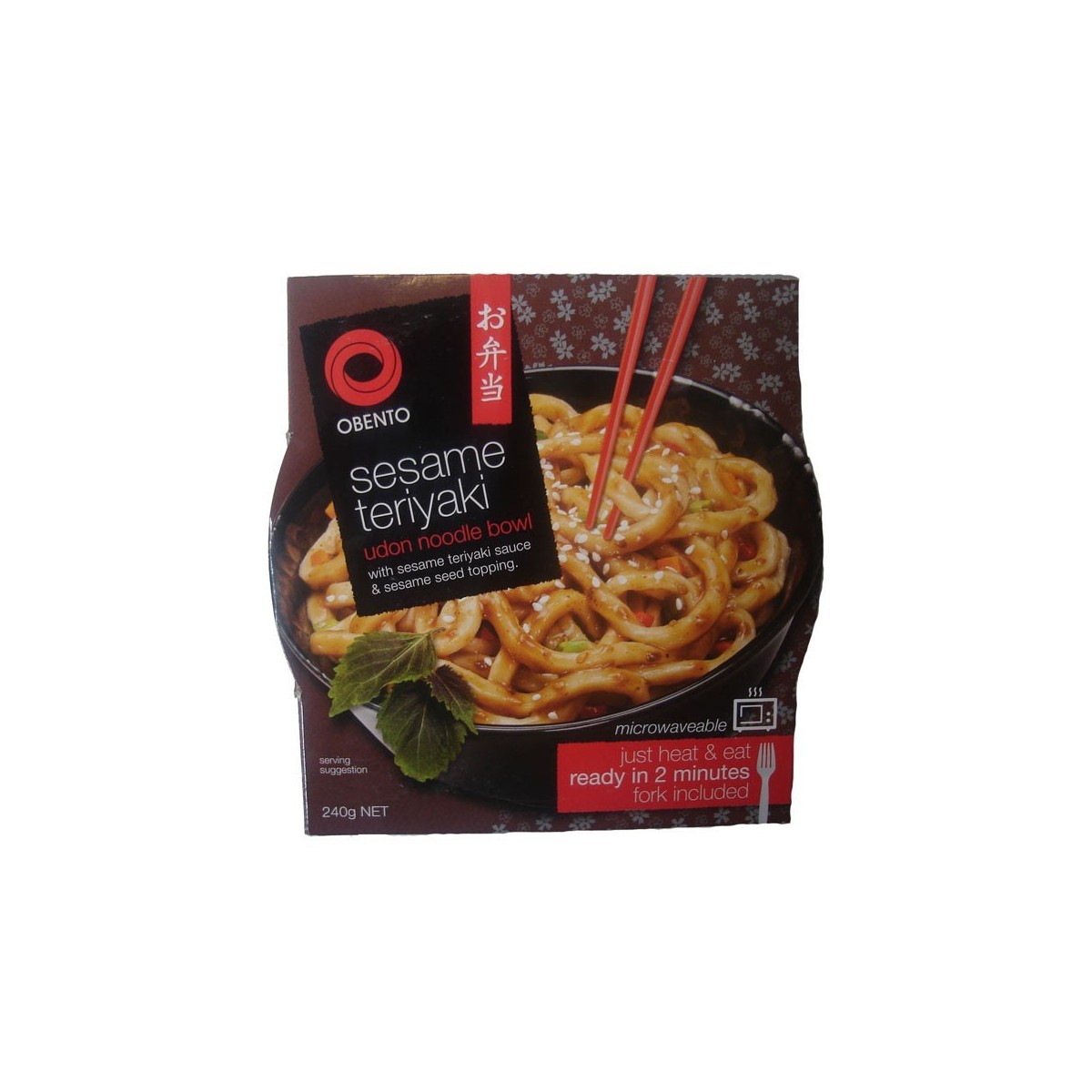 Obento bowl nouilles udon instantanées au sésame teriyaki 240gr