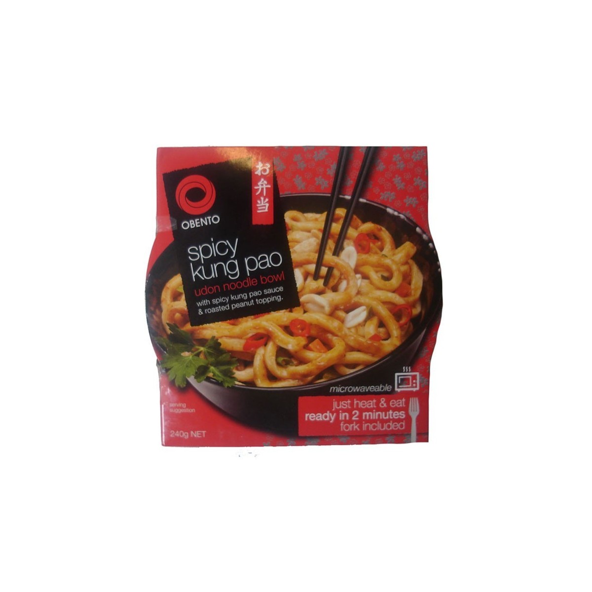 Obento bowl instant udon noodles with spicy kung pao udon 240gr