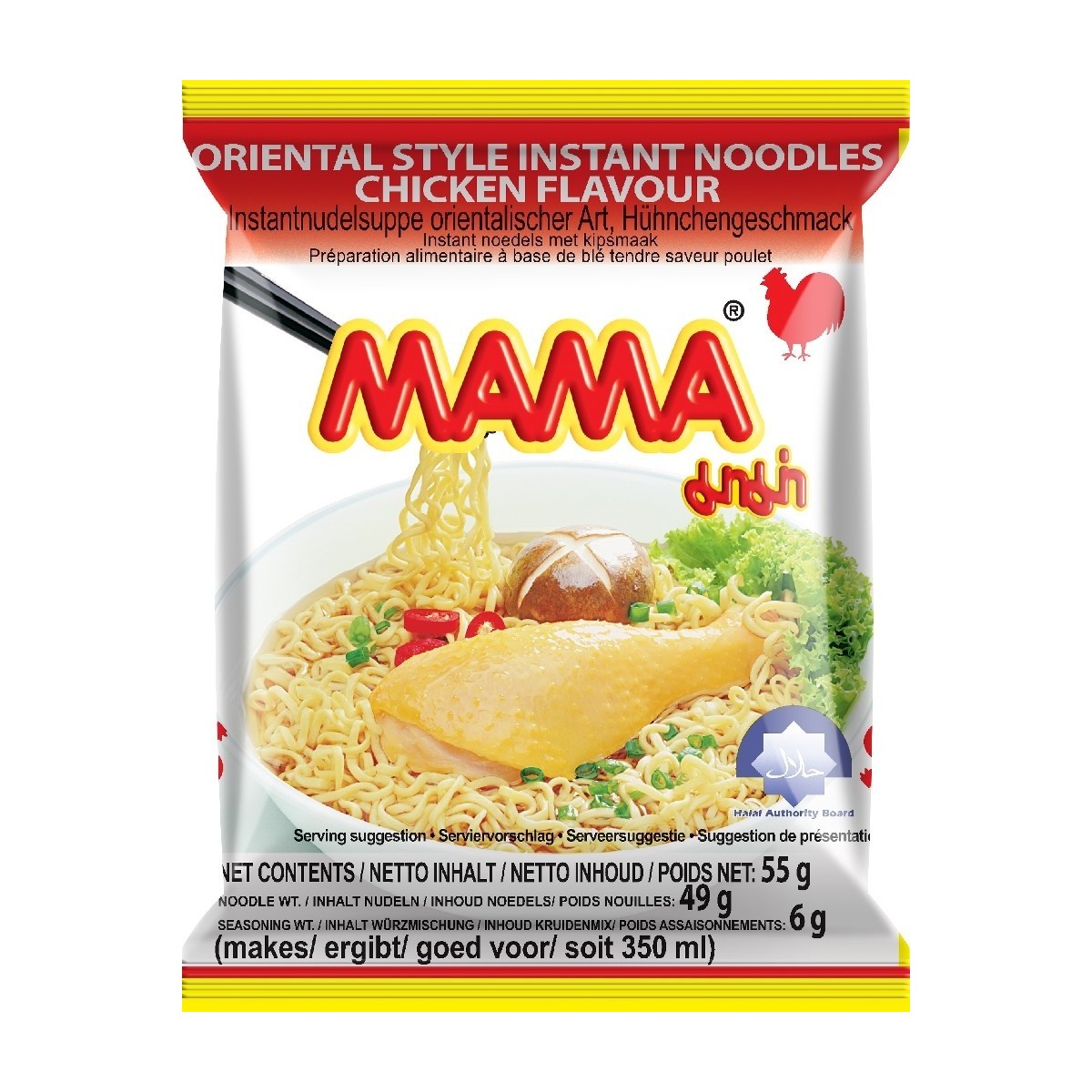 Mama instant noodles with chicken 55gr