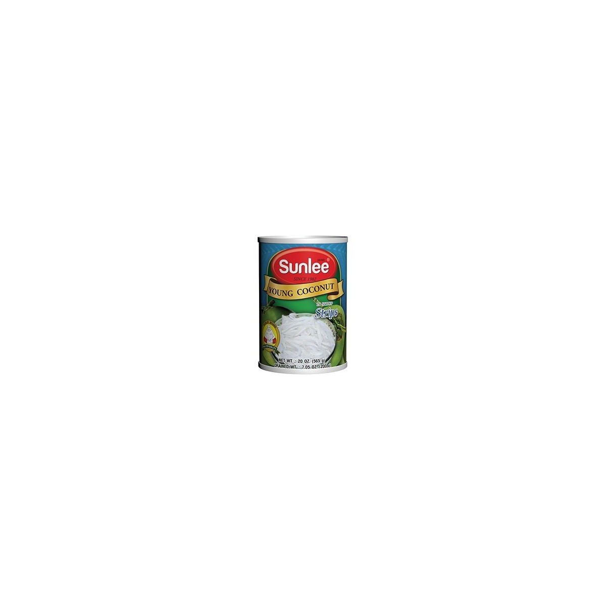 Sunlee jeunes lanières de noix de coco 565gr