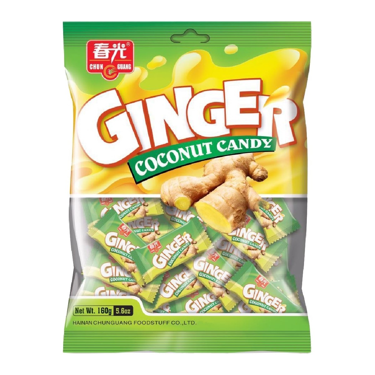 Chun Ingwer-Kokos-Bonbons 160gr