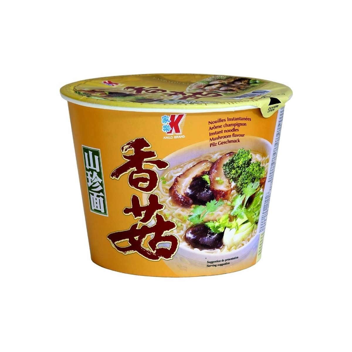 Kailo bowl instant noodles with mushrooms 120gr