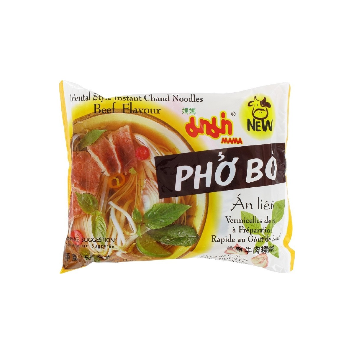 Mama instant chand noodles Pho Bo 55gr