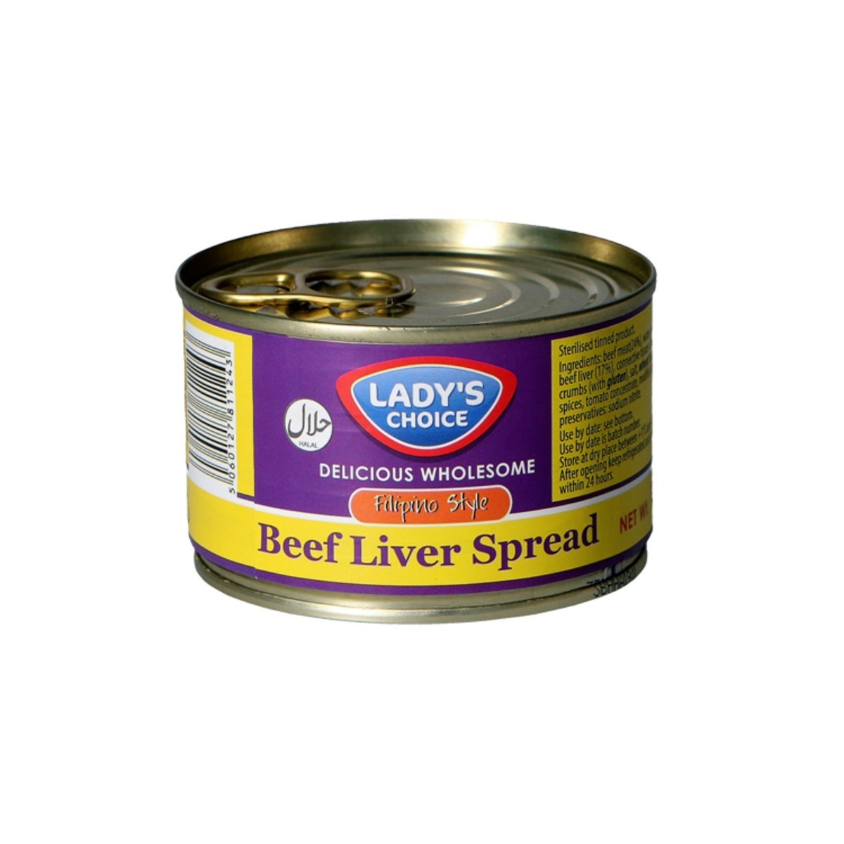 Lady choice tartinade foie et boeuf 165gr