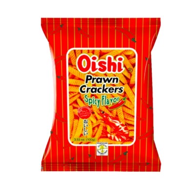 Oishi craquelins de crevettes épicées 60gr