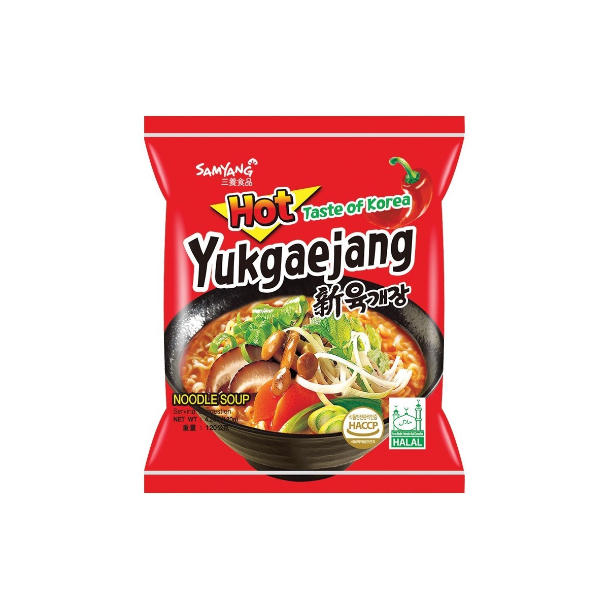 SamYang Yukgaejang scharfe Instant-Nudelsuppe 120gr