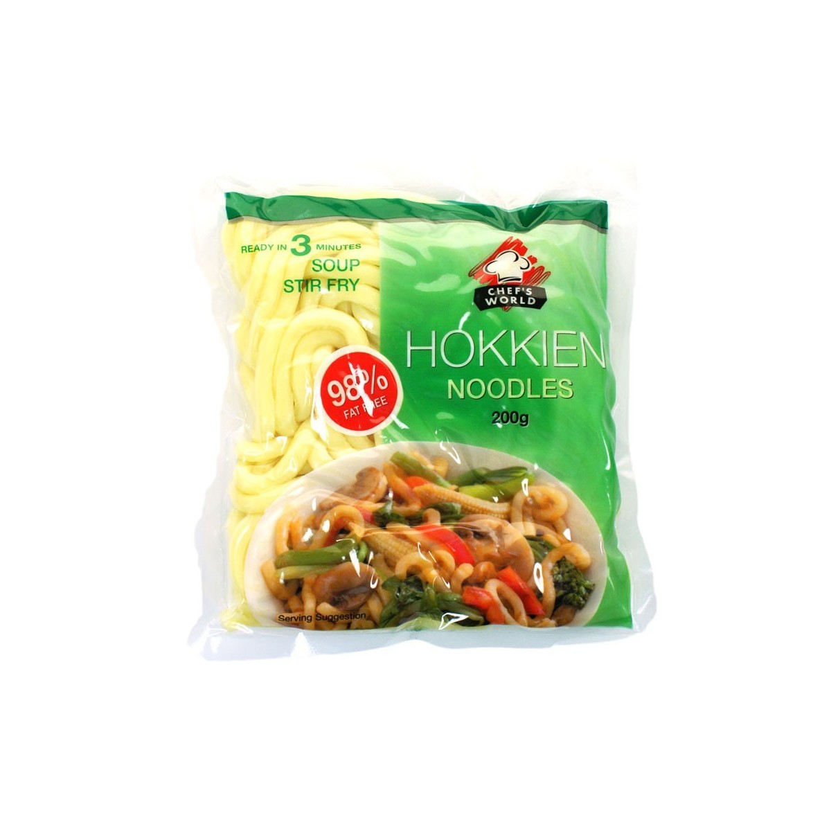 Chefs world hokkien noodles 200gr