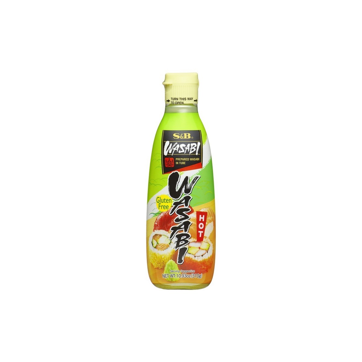 S&B pikante glutenvrije wasabi pasta 310gr