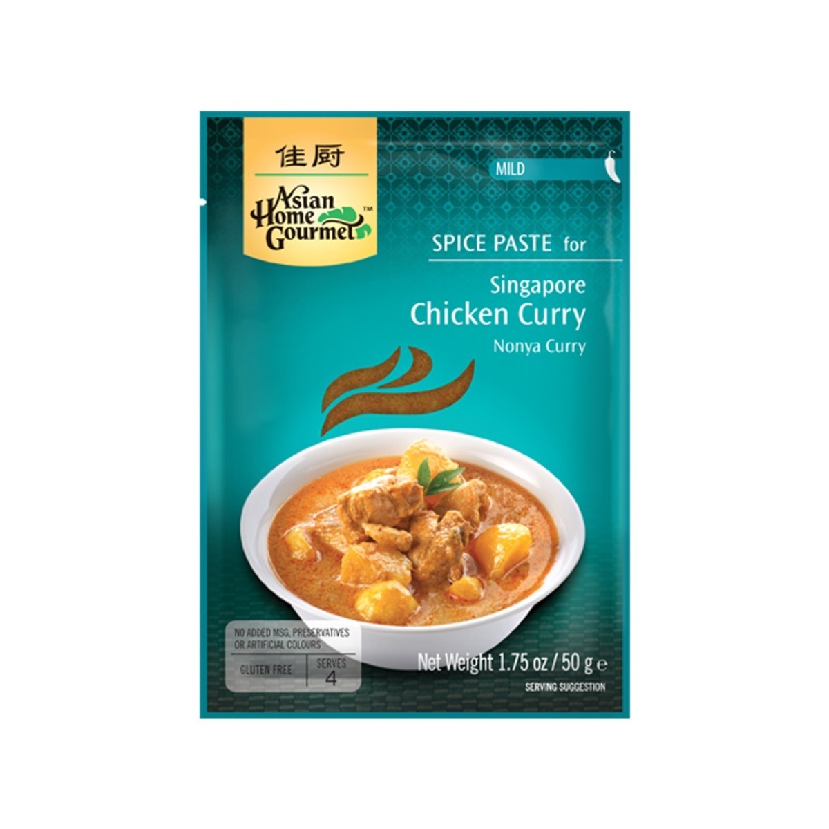 AHG poulet singapour pâte de curry nonya 50gr