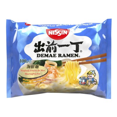 Nissin demae ramen noedels met zeevruchten 100gr