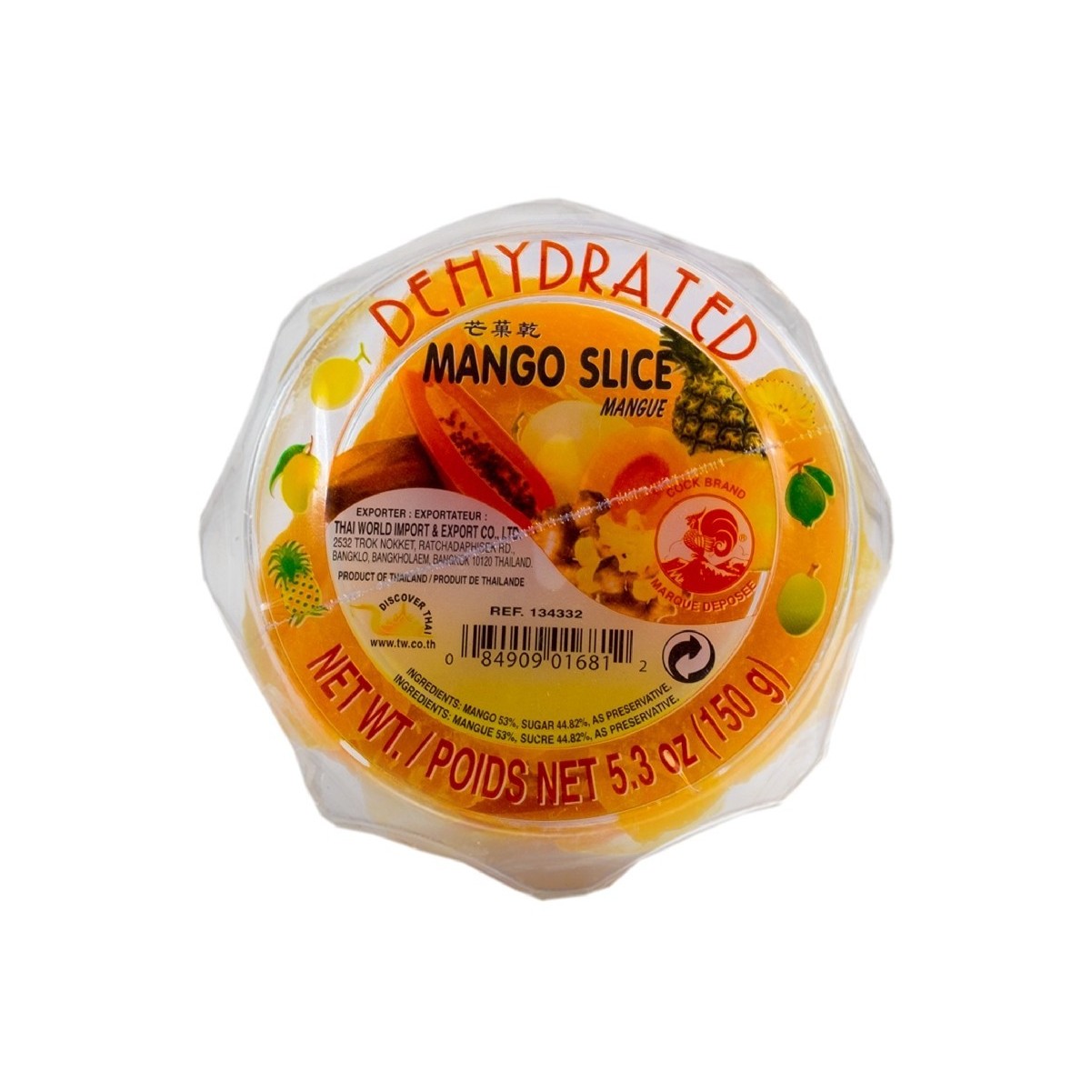 Cock mango slices 150gr