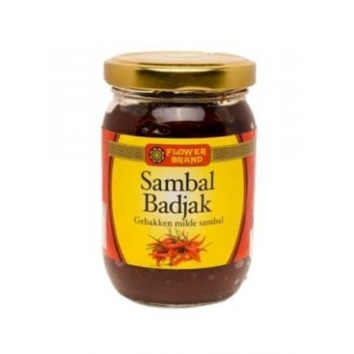 Flower Brand frittierter milder Badjak Sambal 200gr