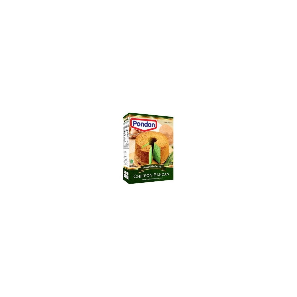 Pondan pandan chiffon cake mix 400gr