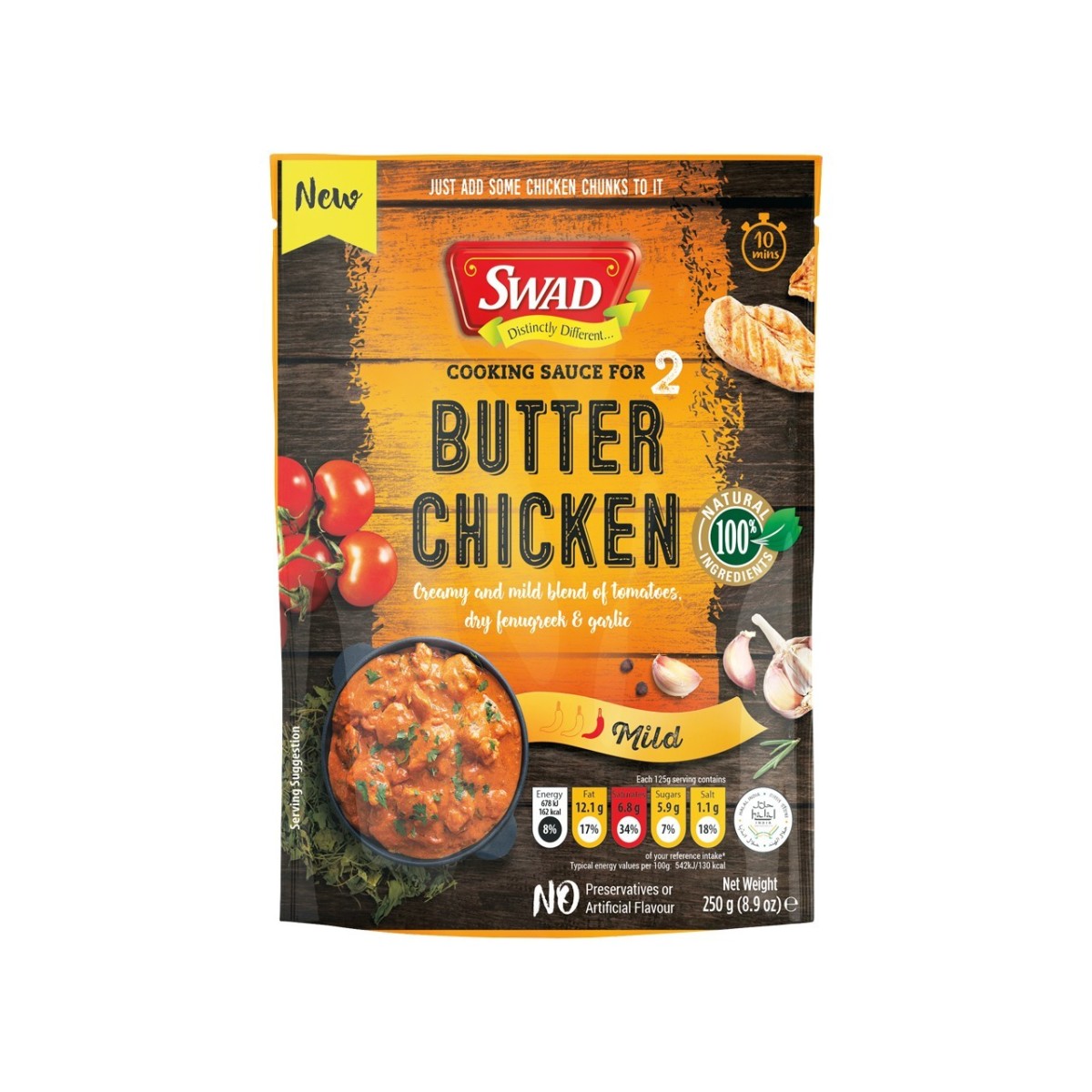 Swad butter chicken sauce 250gr