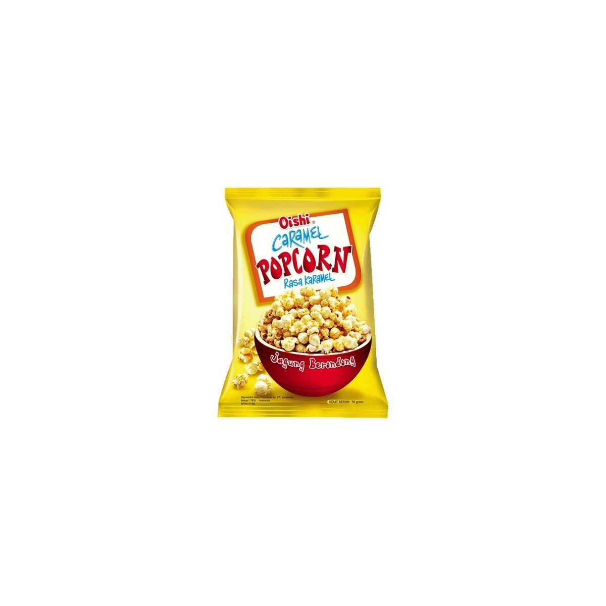 Oishi Popcorn mit Karamell 60gr