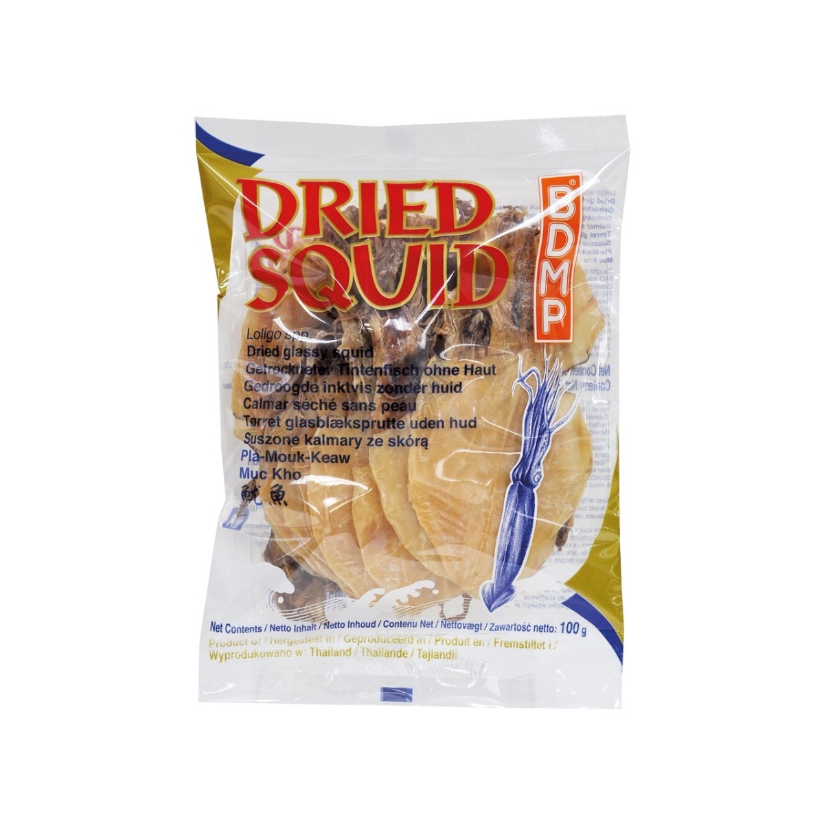 BDMP dried squid without skin 100gr