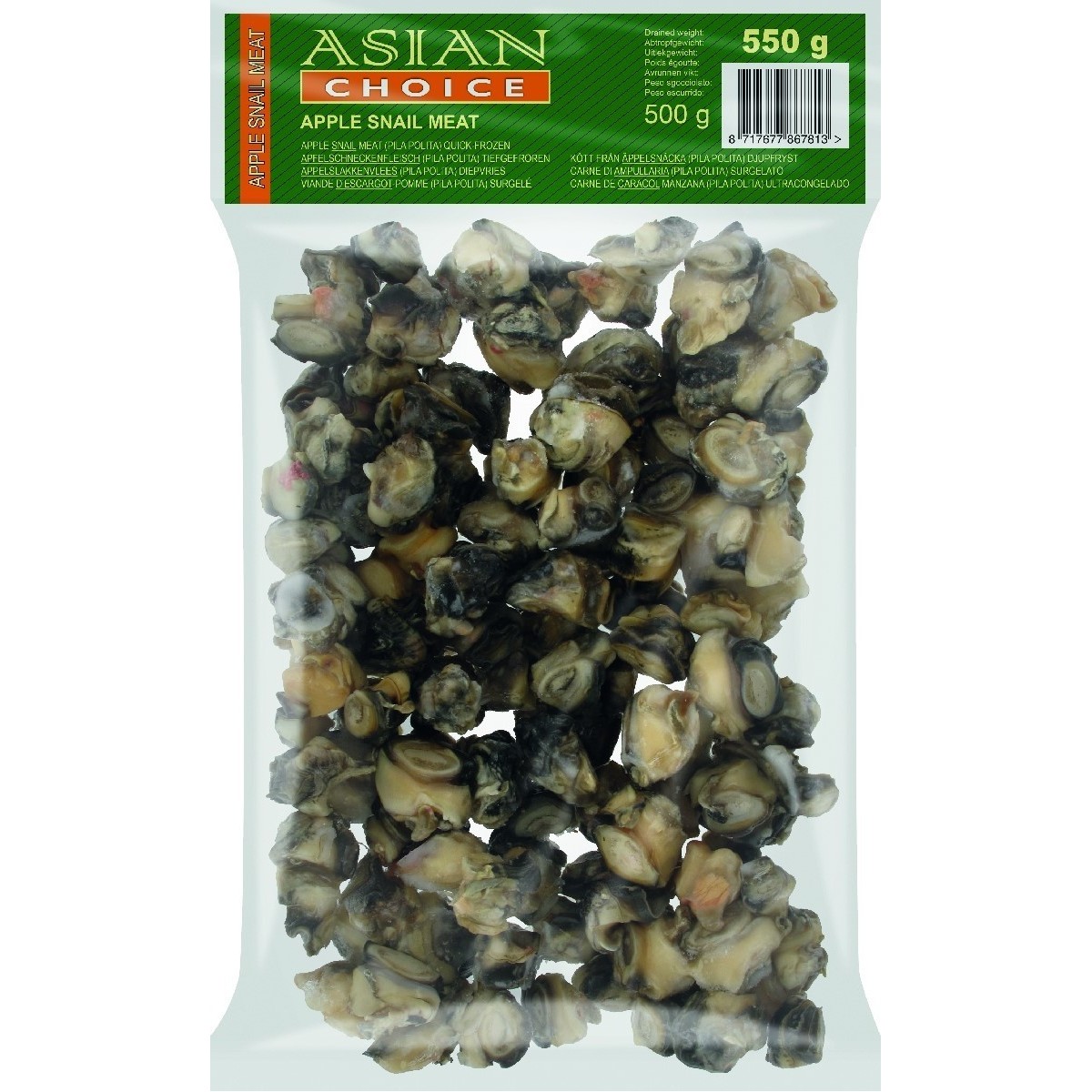 Asian Choice apple snail meat 550gr