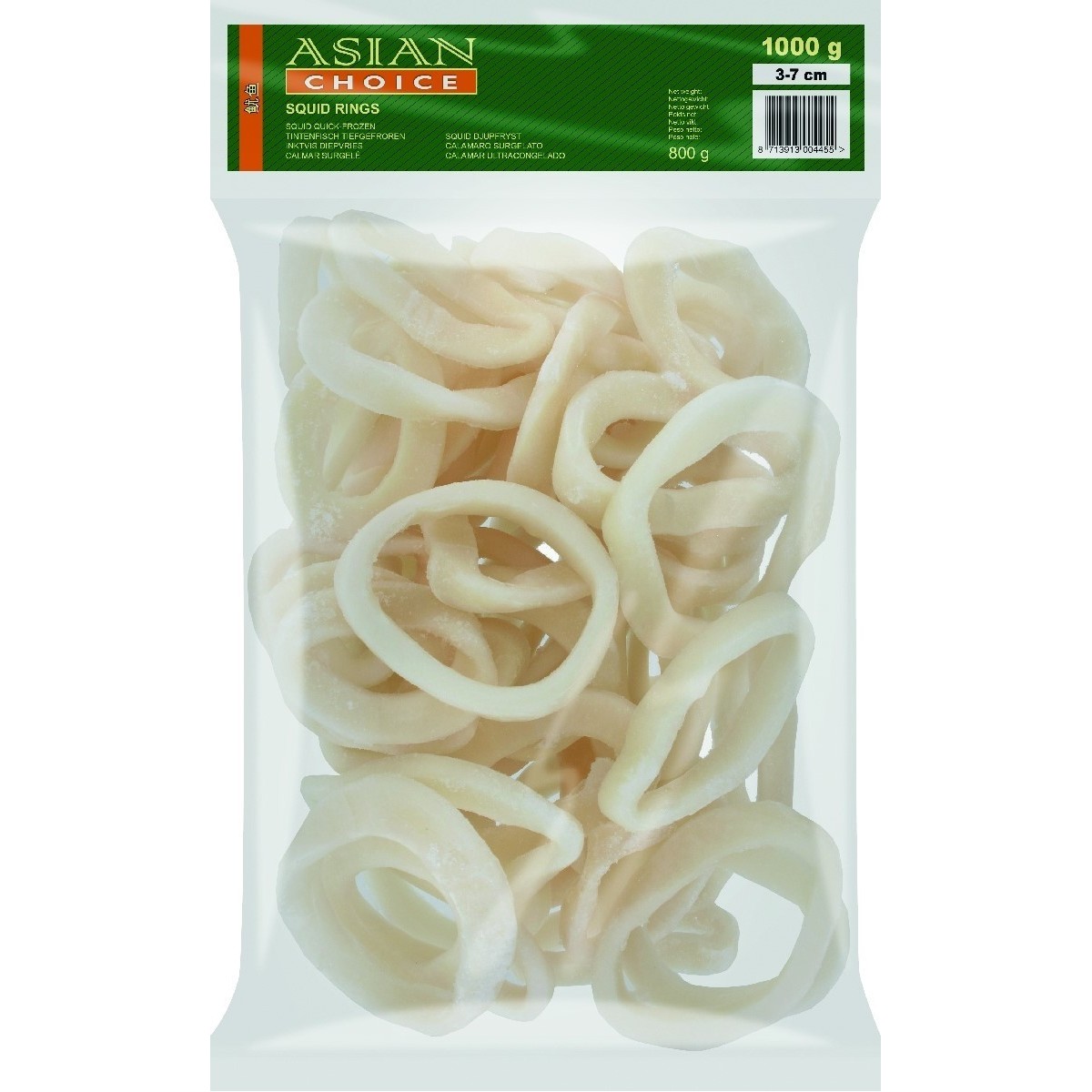 Asian Choice natural squid rings 1kg