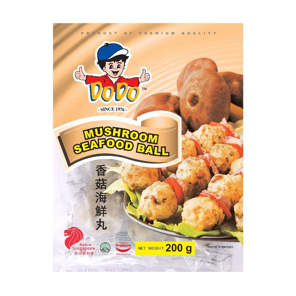 Dodo seafood balls with mushrooms 200gr