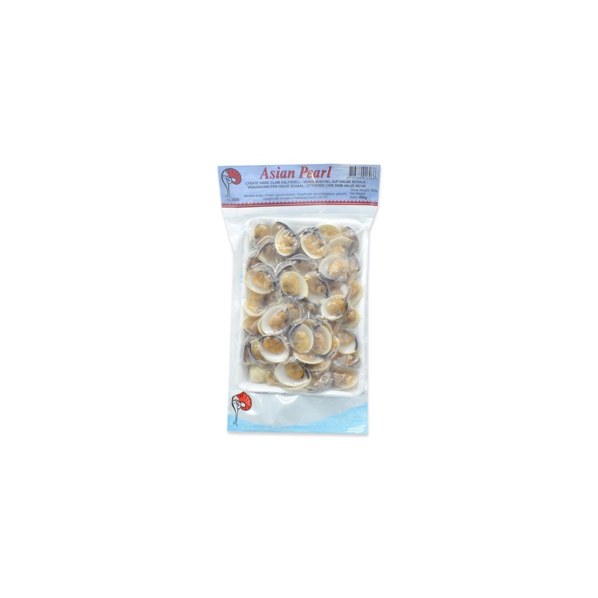 Half-cooked clams 450gr