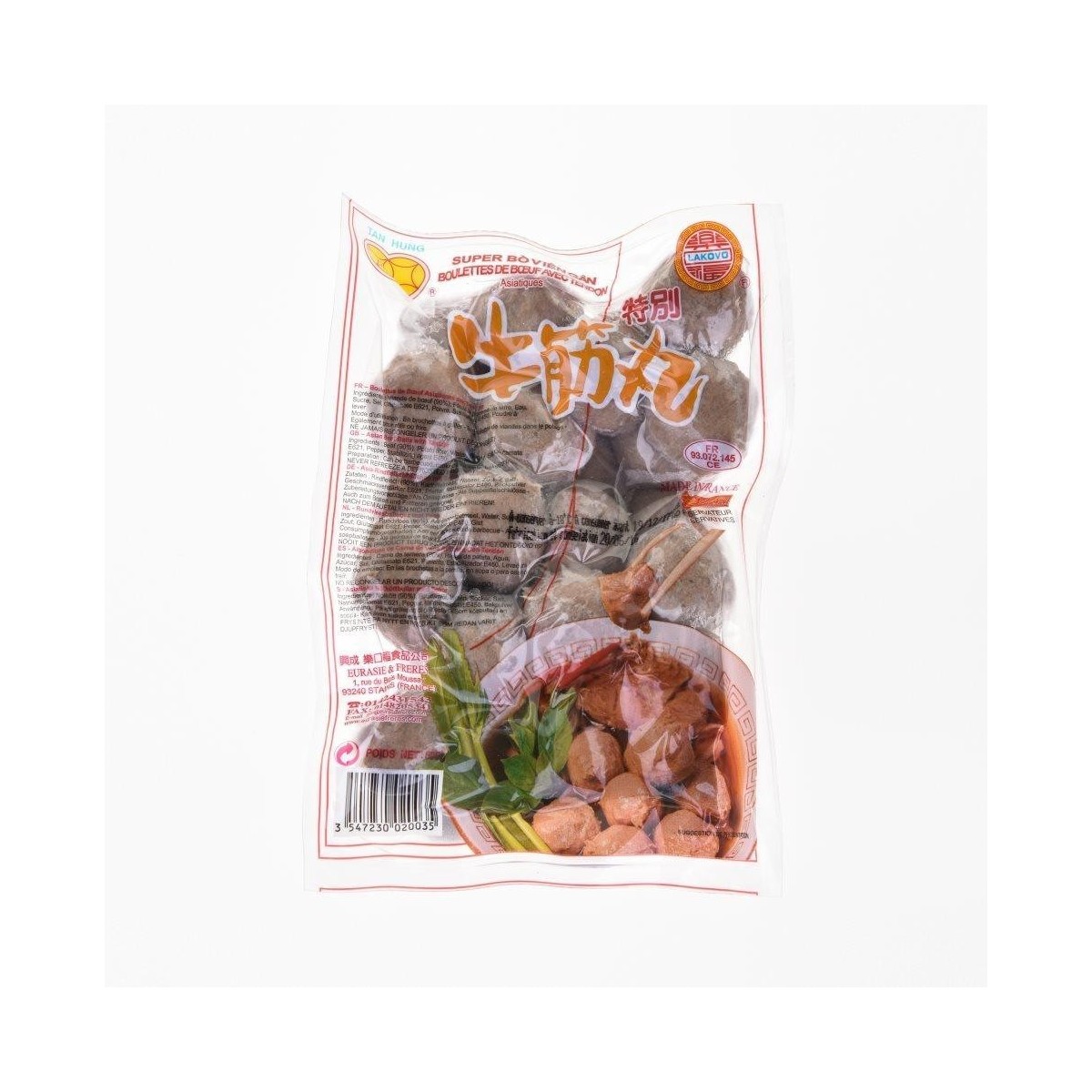 Lakovo boulettes de boeuf marbrées 500gr