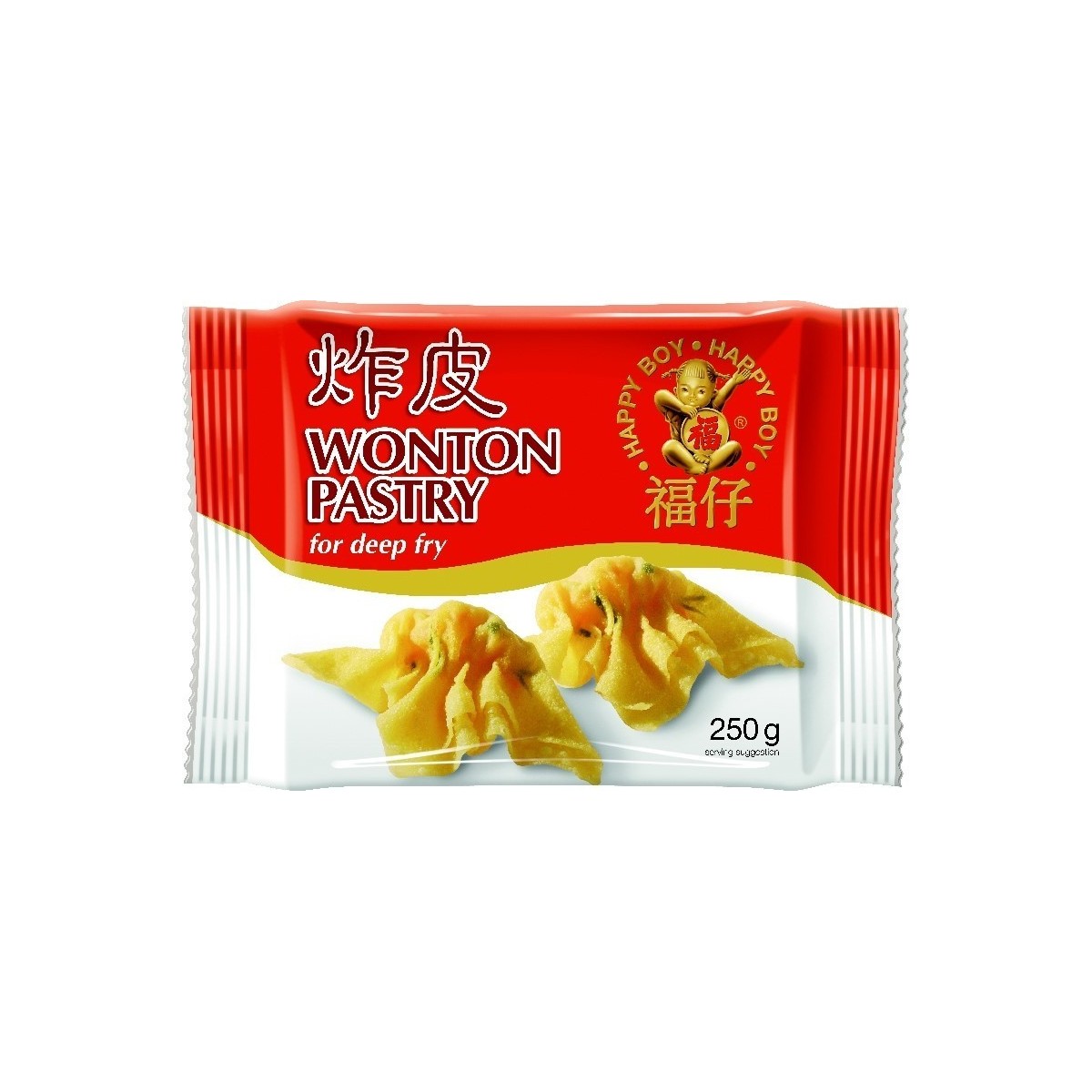 Happy boy Wonton-Blätter zum fritieren 250gr