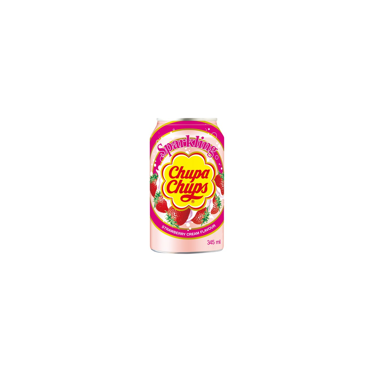 Chupa chups soda aromatisé à la fraise 345ml