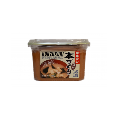 Honzukuri shinshu genen miso avec moins de sel sans MSG 500gr