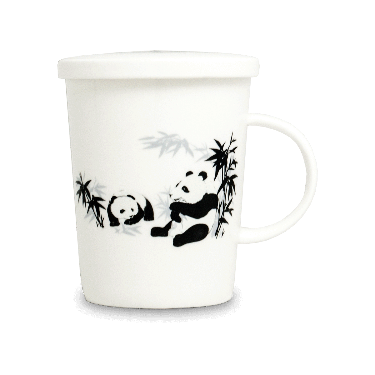 Mug with filter panda motif
