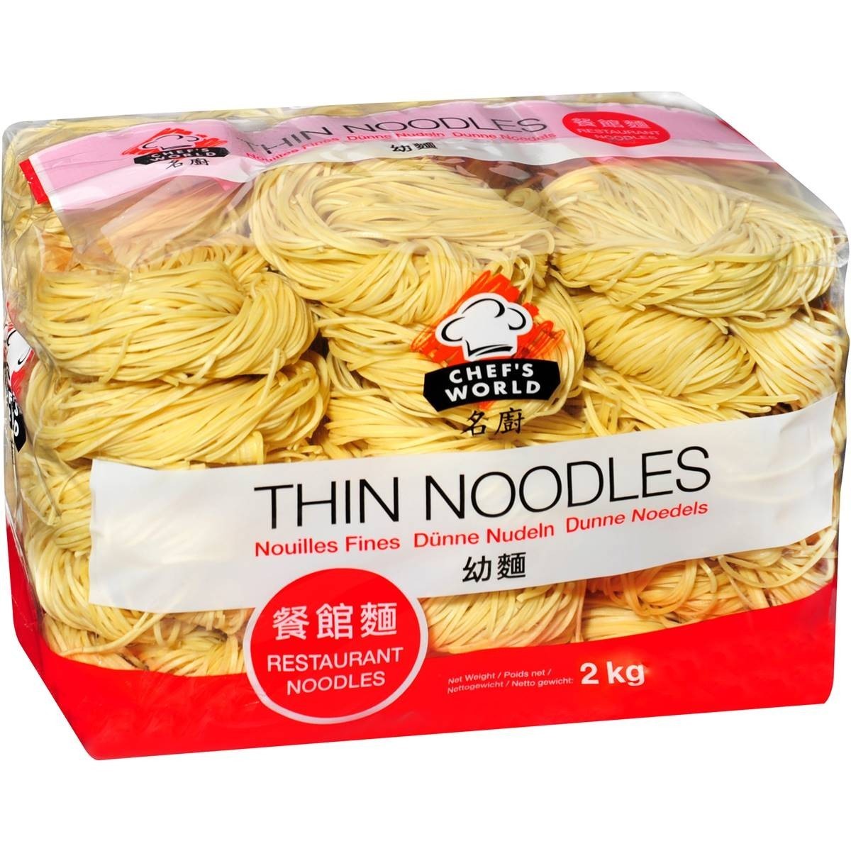 Chefs world nouilles fines au wok 2 kg